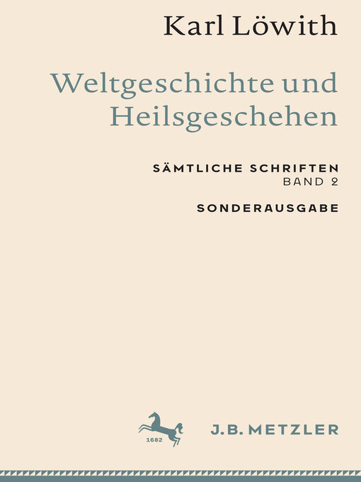 Title details for Weltgeschichte und Heilsgeschehen by Karl Löwith - Wait list